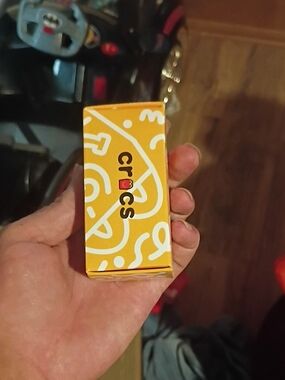 CROCS Yellow Patterned Accessory Box